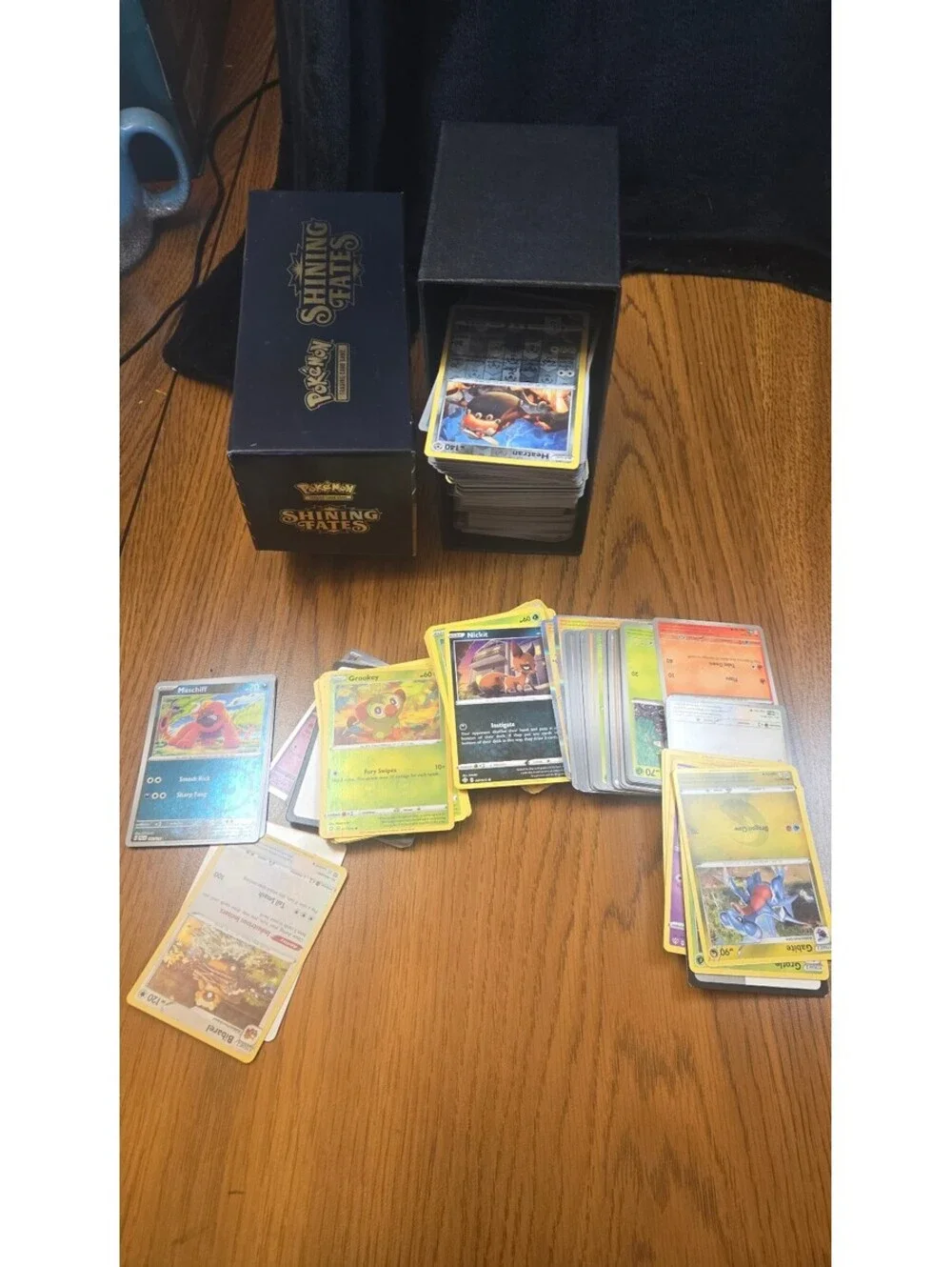 Pokemon Shining Fates Trading Card Game Bulk Lot with Collector Box